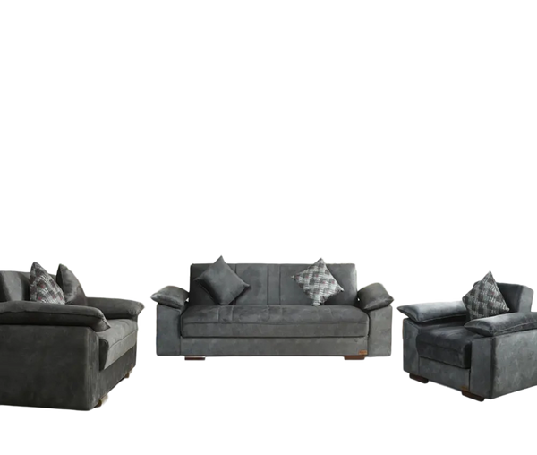 Milan Gray Living Room Set