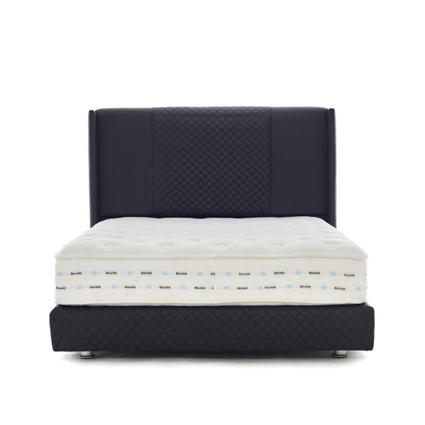 Fixed capitonné bed from Jansen