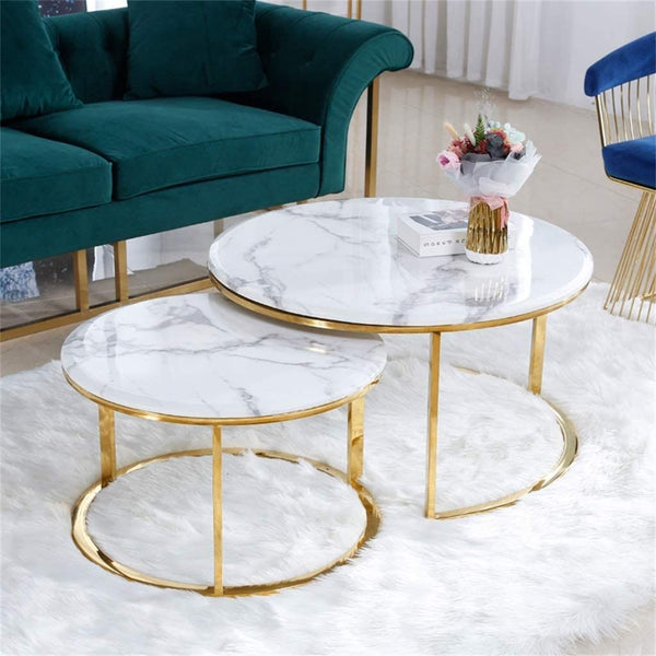 Double Marble Stainless Table