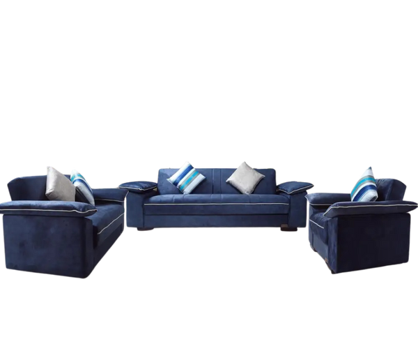 Milano navy blue living room set